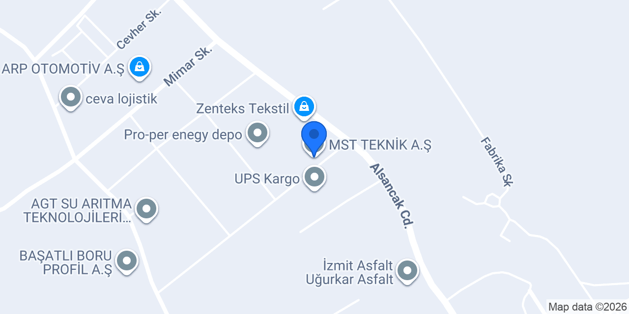 MST TEKNİK A.Ş konumu