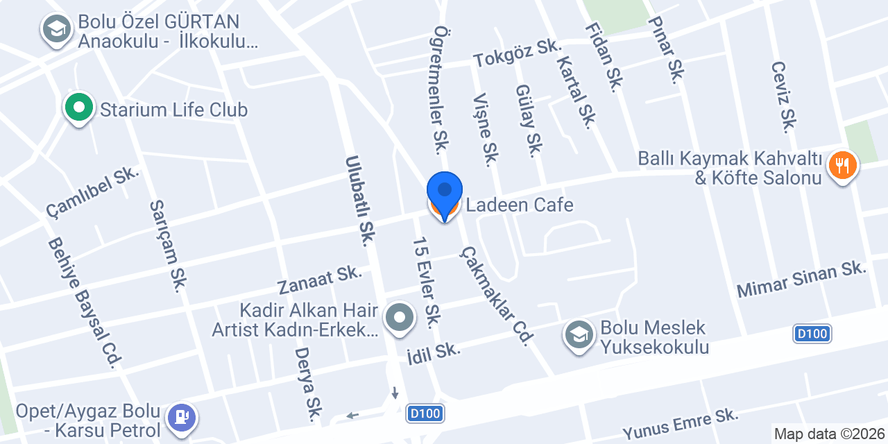 Ladeen Cafe konumu