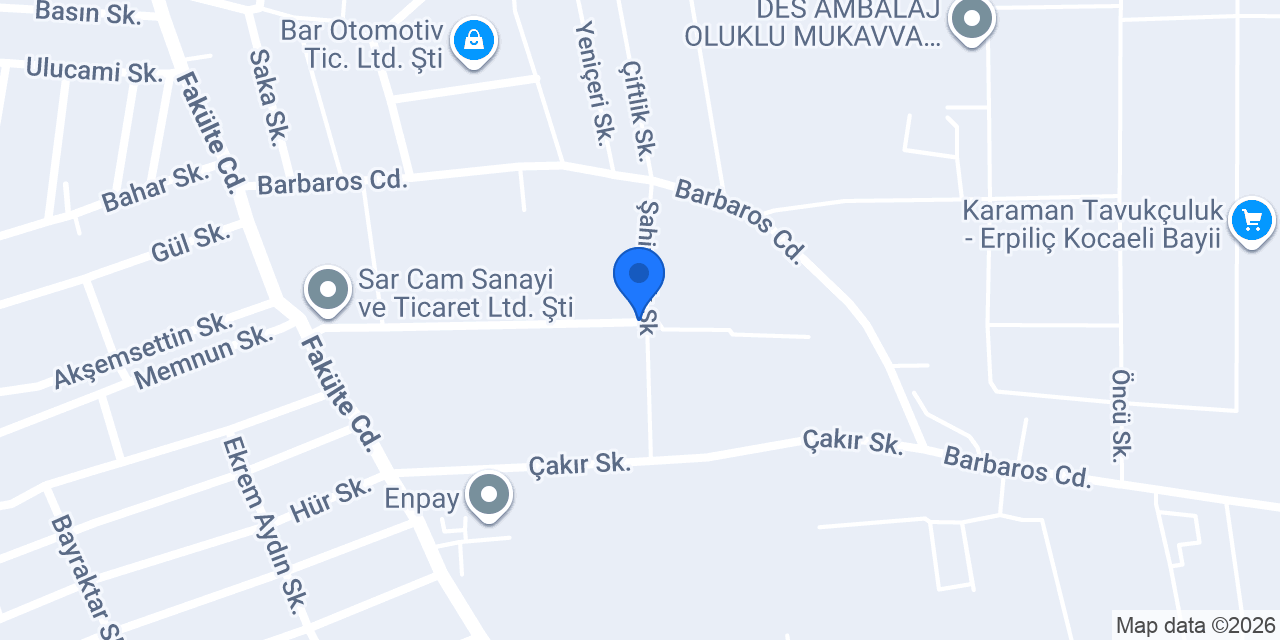 SBM ÇELİK SANAYİ konumu