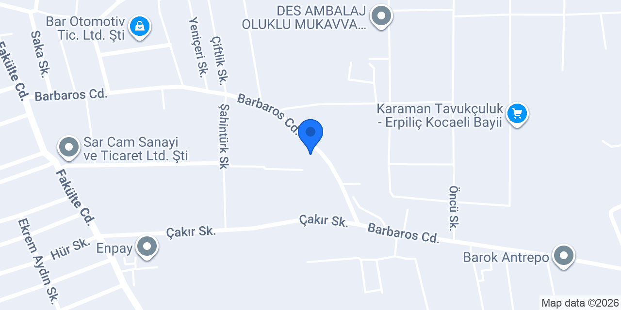 Dredge Yard Makina Turkey konumu