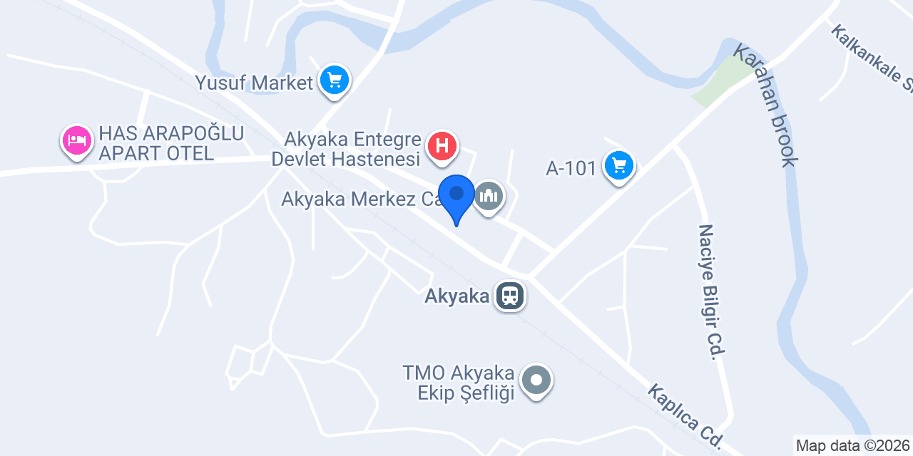 Akyaka Belediyesi konumu