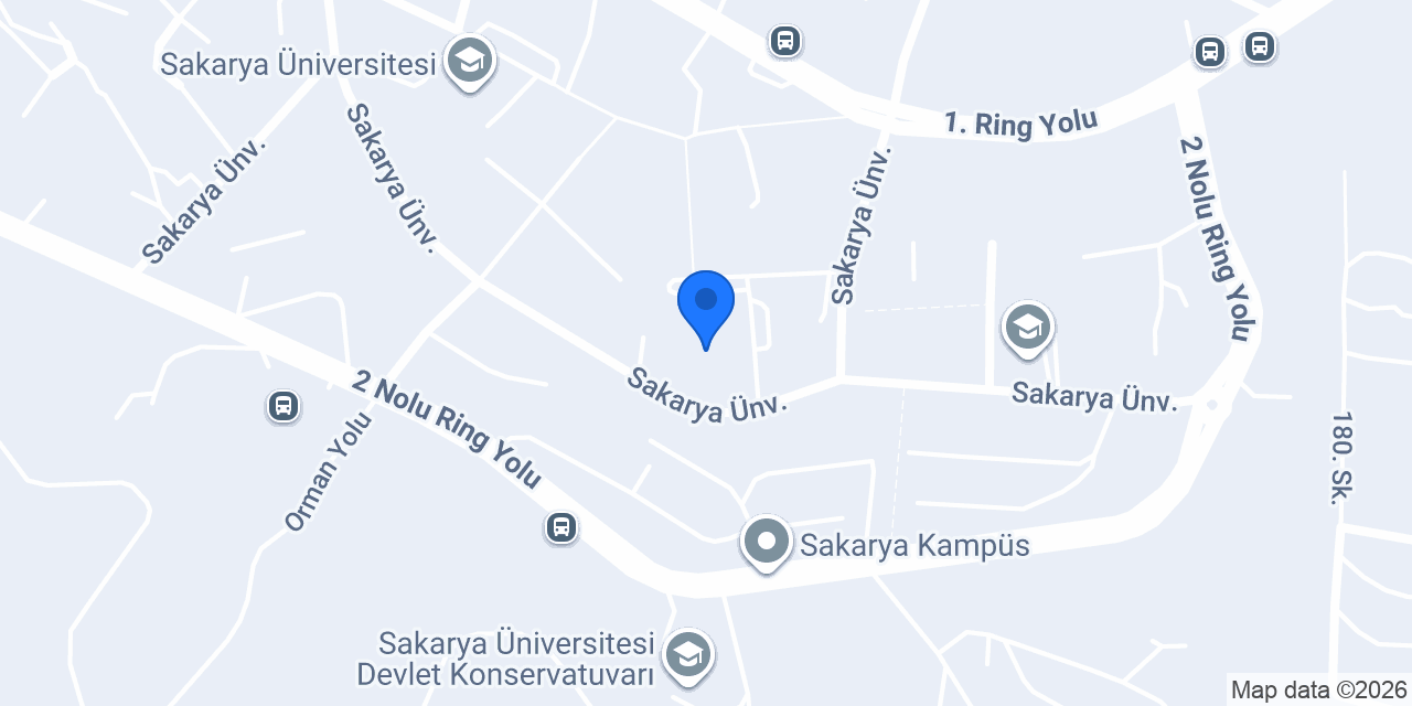Sakarya Üniversitesi Bilgi İşlem Dairesi Başkanlığı konumu