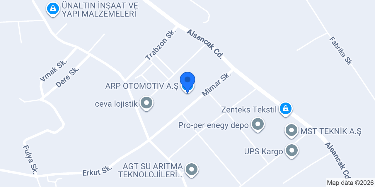 ARP OTOMOTİV A.Ş. konumu