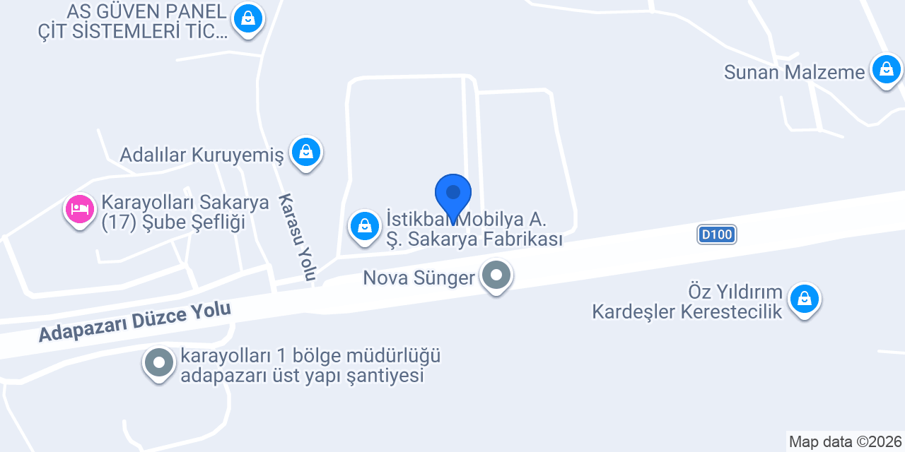 Merkez çelik Fabrika Mescidi konumu