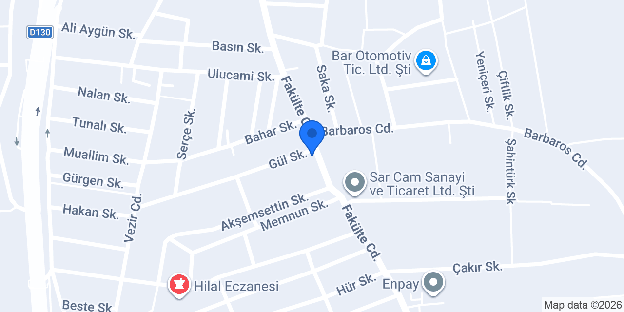 Würth Satış Mağazası konumu