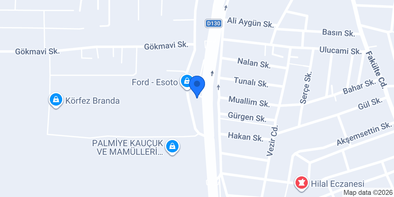 Yapı Kredi Bankası konumu