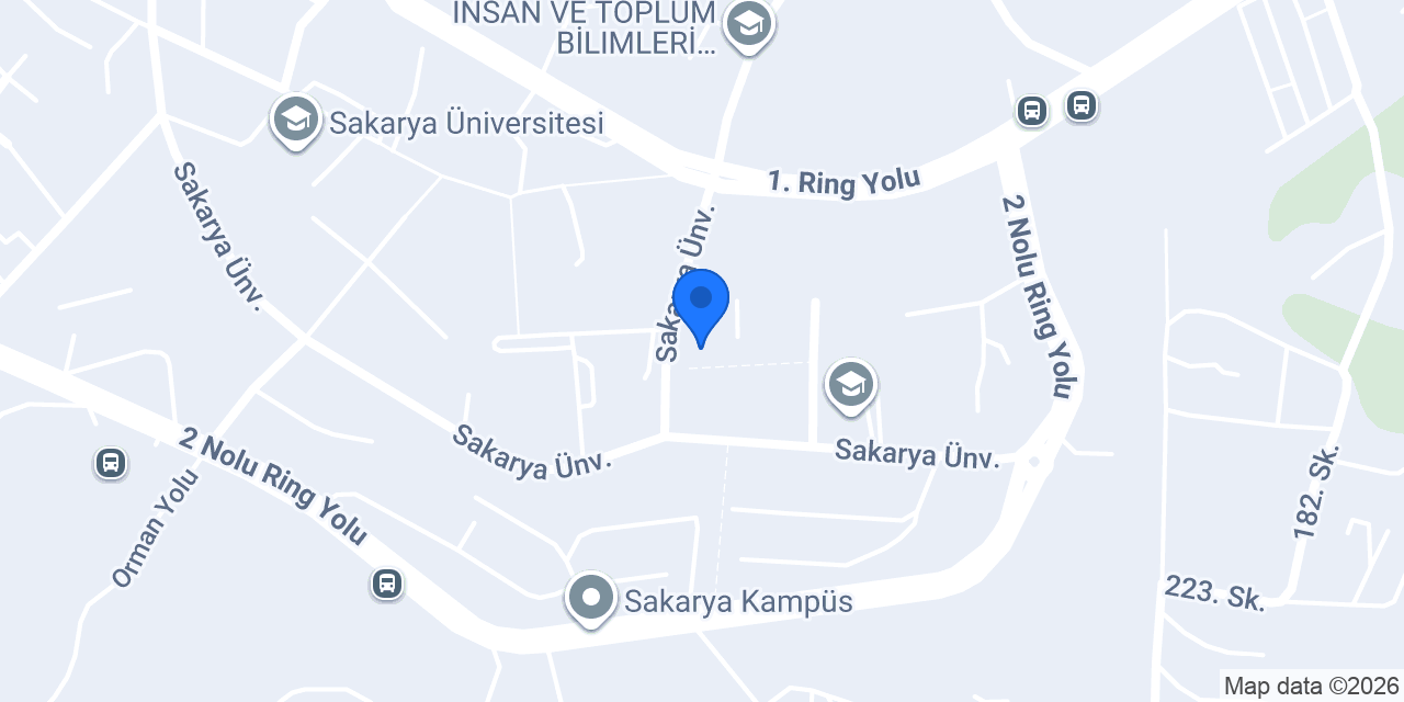 Sakarya Üniversitesi İşletme Fakültesi konumu