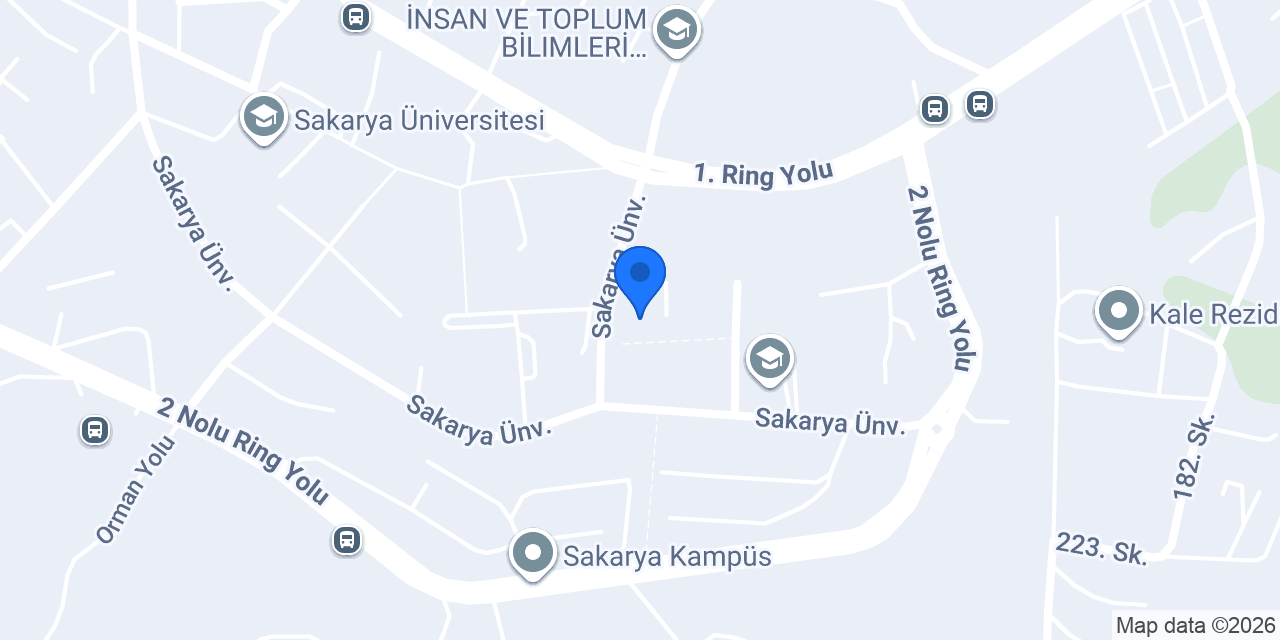 Sakarya Üniversitesi İşletme Enstitüsü konumu