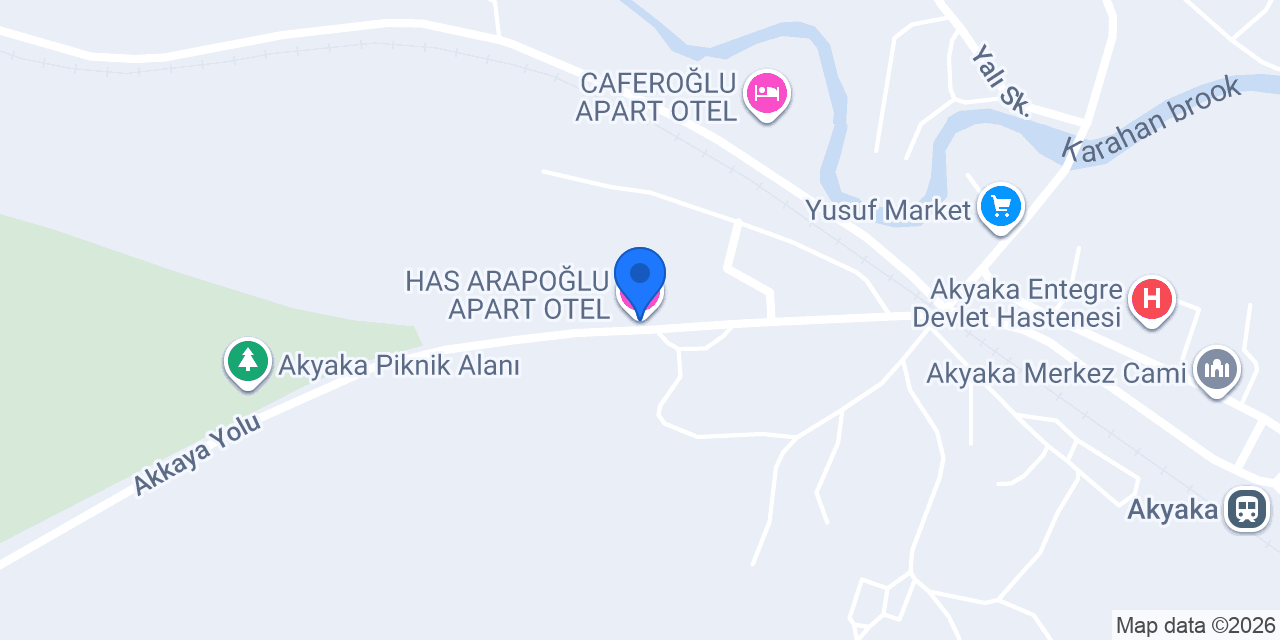 HAS ARAPOĞLU APART OTEL konumu