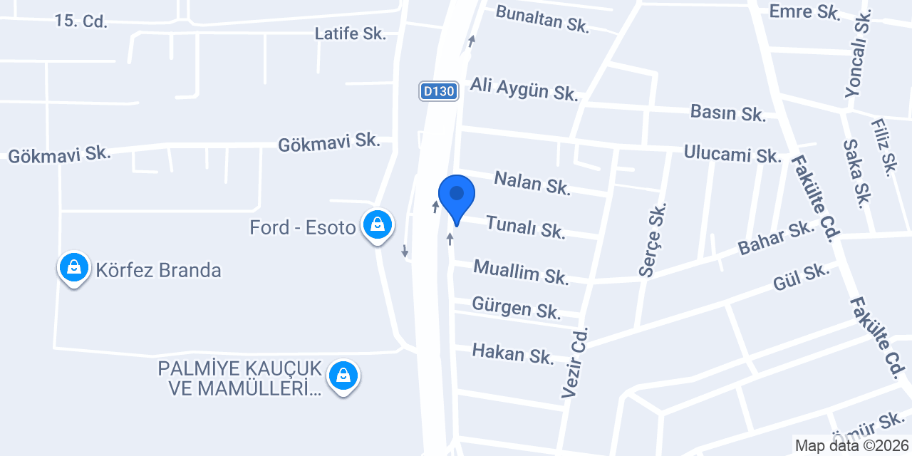 PARFAST Yedek Parça konumu