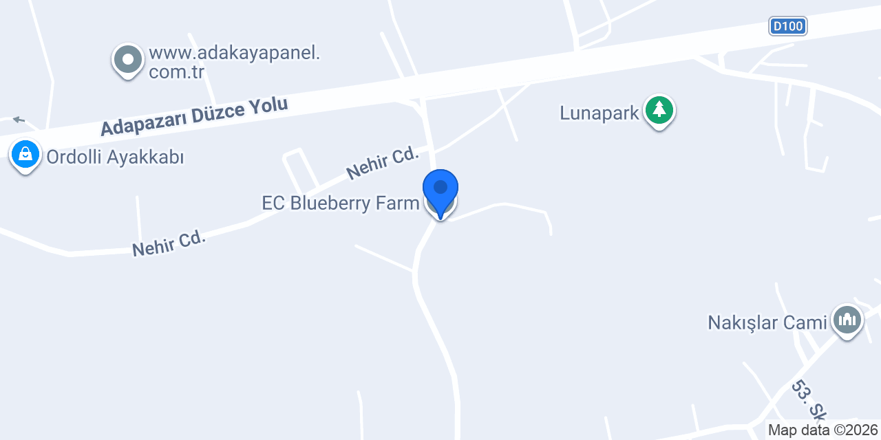 EC Blueberry Farm konumu