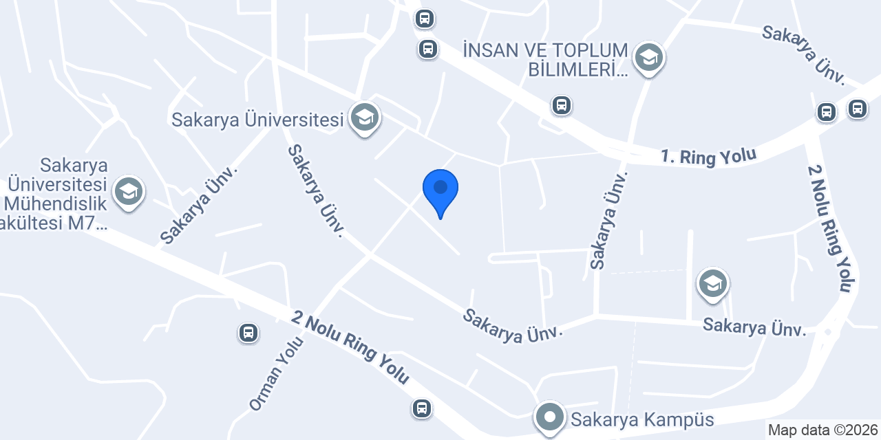 Sakarya Üniversitesi Adapazarı Meslek Yüksekokulu konumu