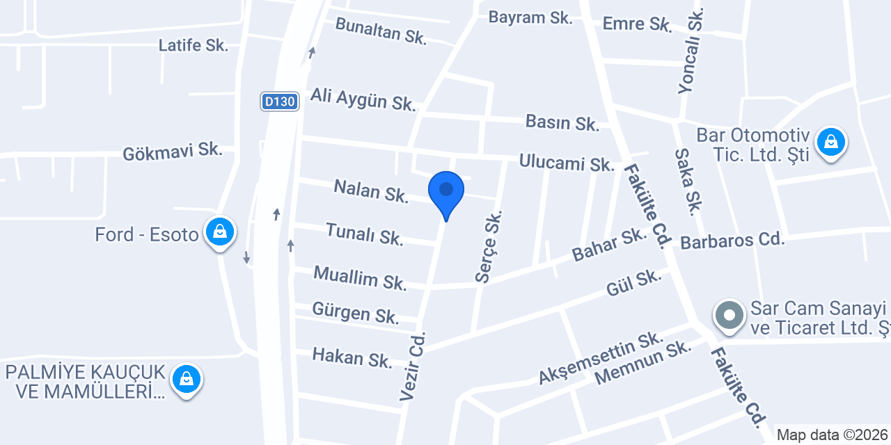 Gümüş Cam Balkon Sistemleri İzmit konumu