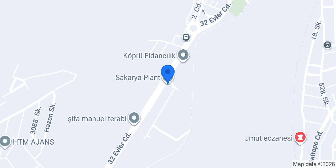 Sakarya Plant konumu