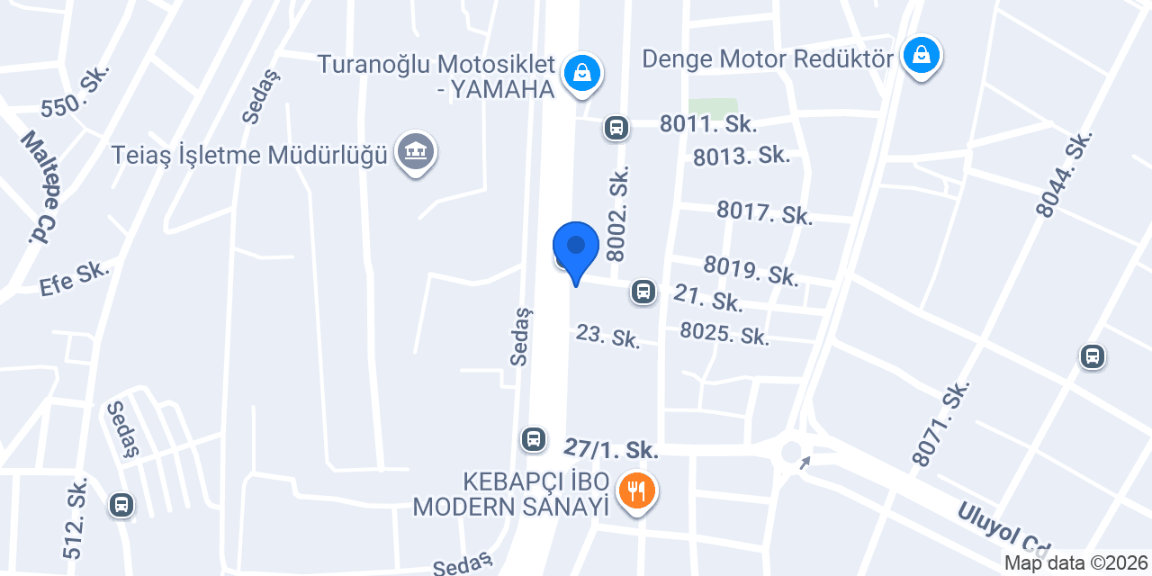 Haktan İş Elbiseleri konumu