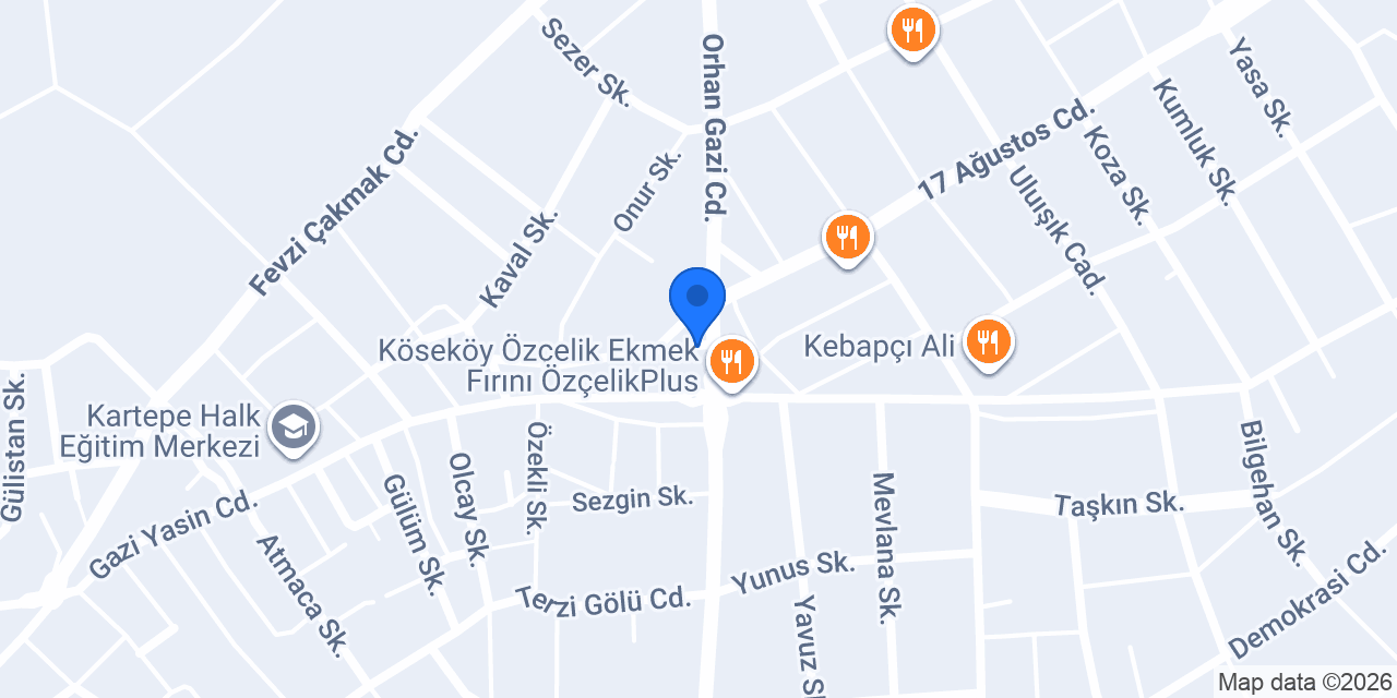 Hacıoğlu Sürücü Kursu konumu