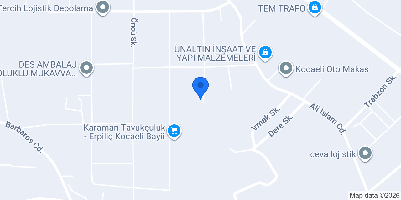 Egalit Metal Sanayi A.Ş konumu