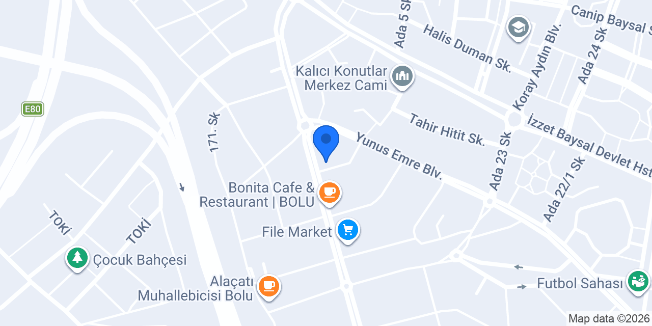 Bolu Düşler Atölyesi konumu