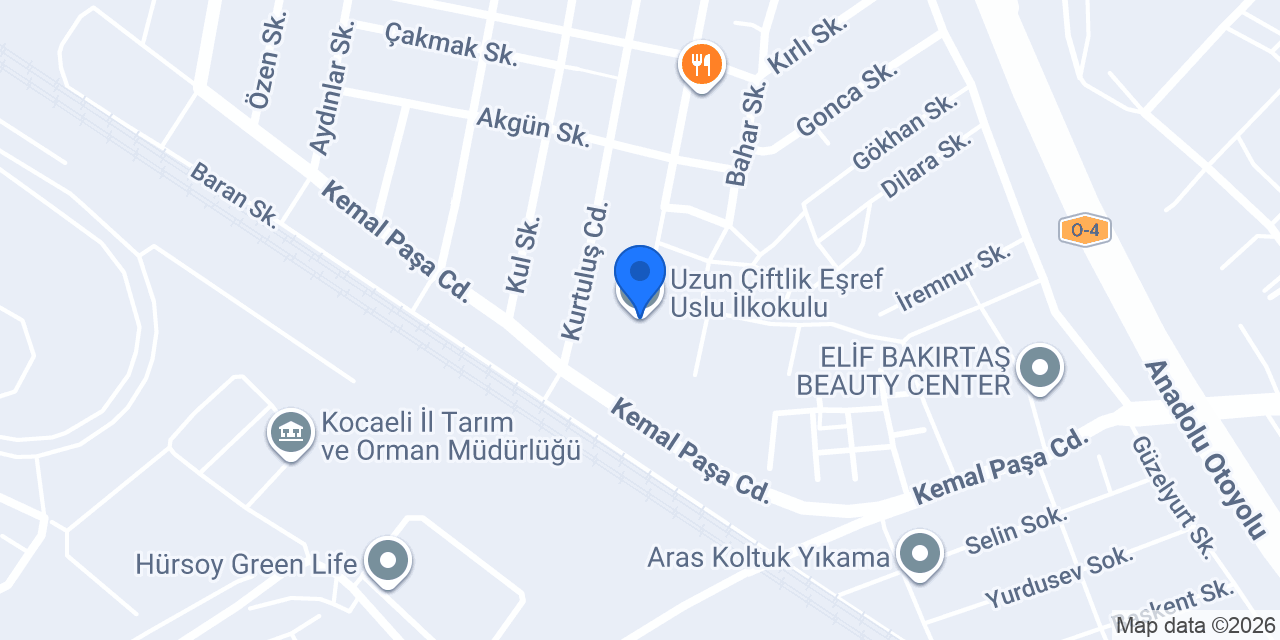 Uzun Çiftlik Eşref Uslu İlkokulu konumu