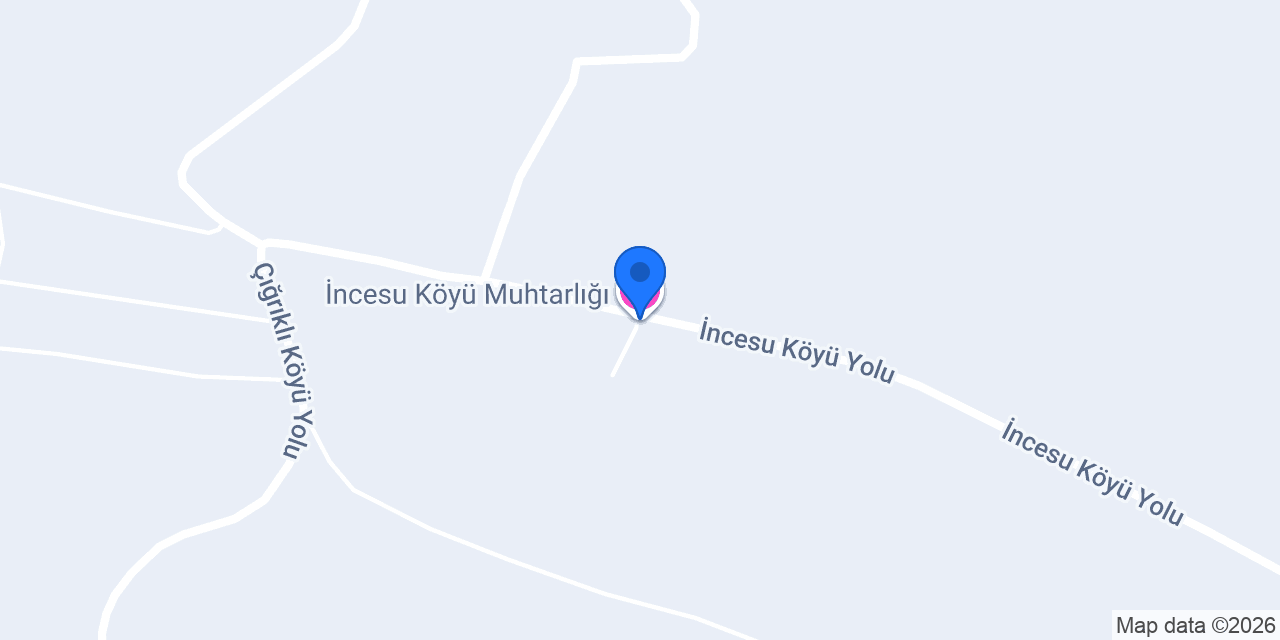 İncesu Köyü Muhtarlığı konumu