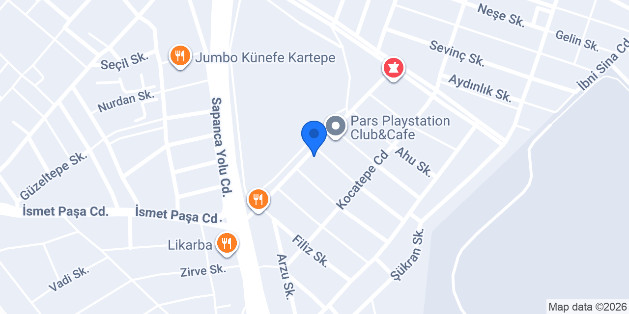 Dondurma bahçem konumu