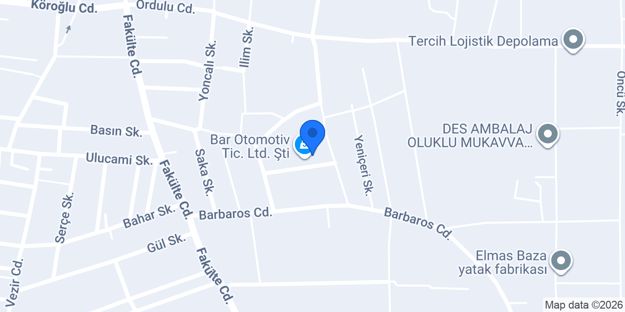 YUKE Lastik / İzmit Depo konumu