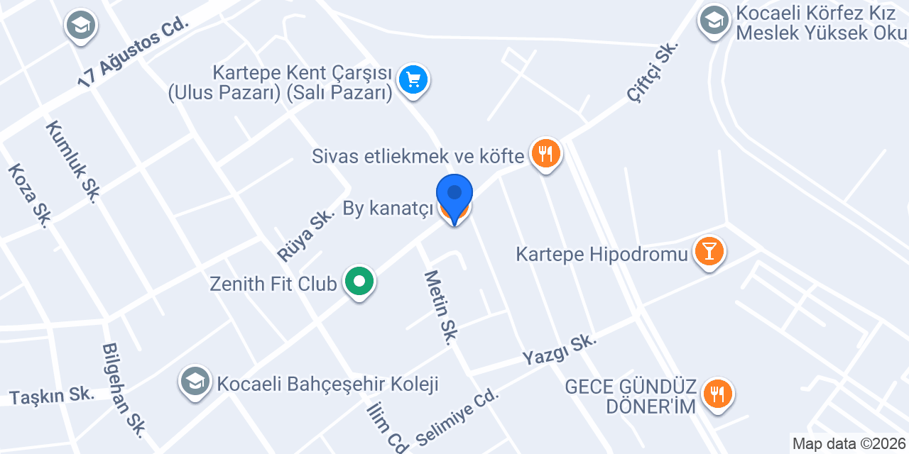 By kanatçı konumu