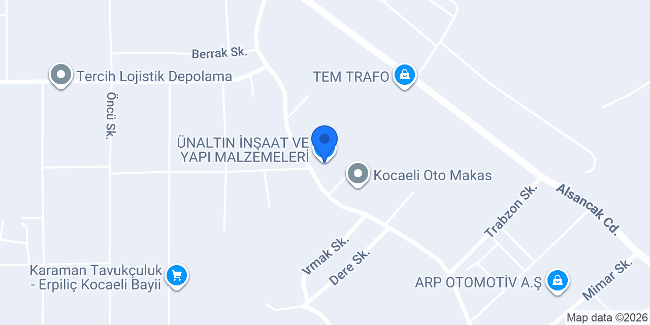 ÜNALTIN İNŞAAT VE YAPI MALZEMELERİ konumu