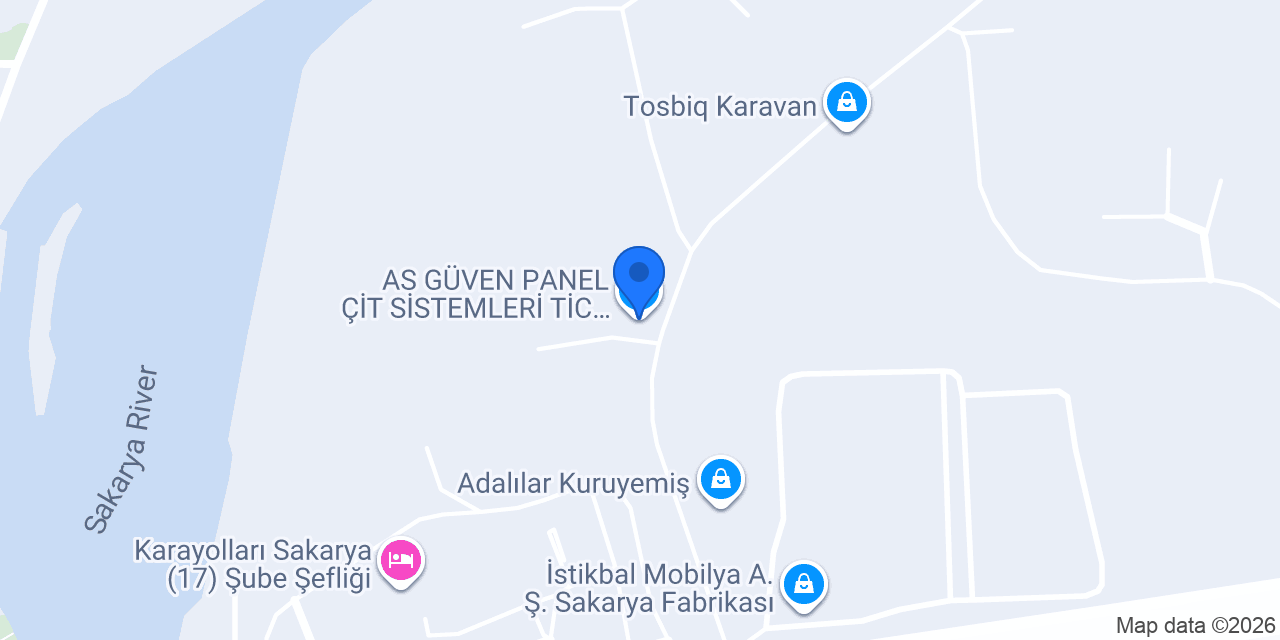 AS GÜVEN PANEL ÇİT SİSTEMLERİ TİC. VE SAN. LTD. ŞTİ. konumu