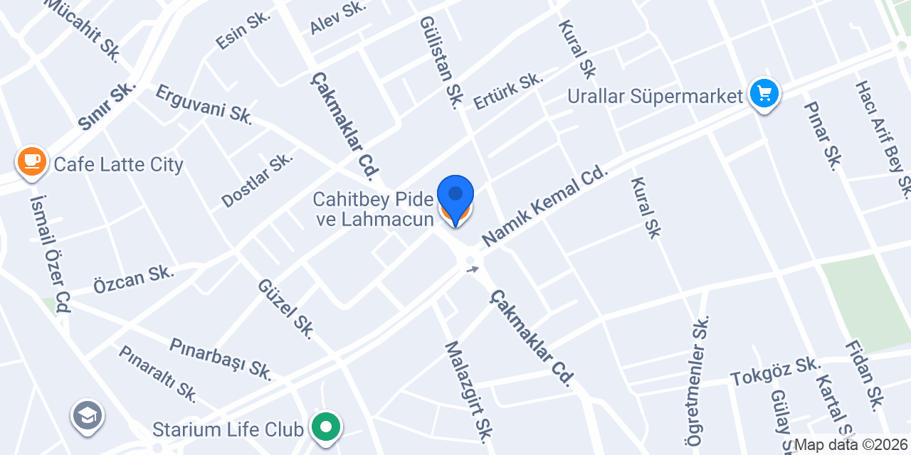 Cahitbey Pide ve Lahmacun konumu
