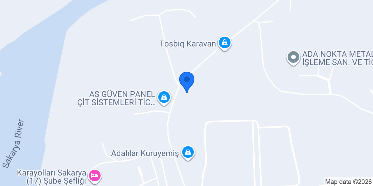 Sakarya Unlu Mamüller Gıda San. ve Tic. A.Ş. konumu