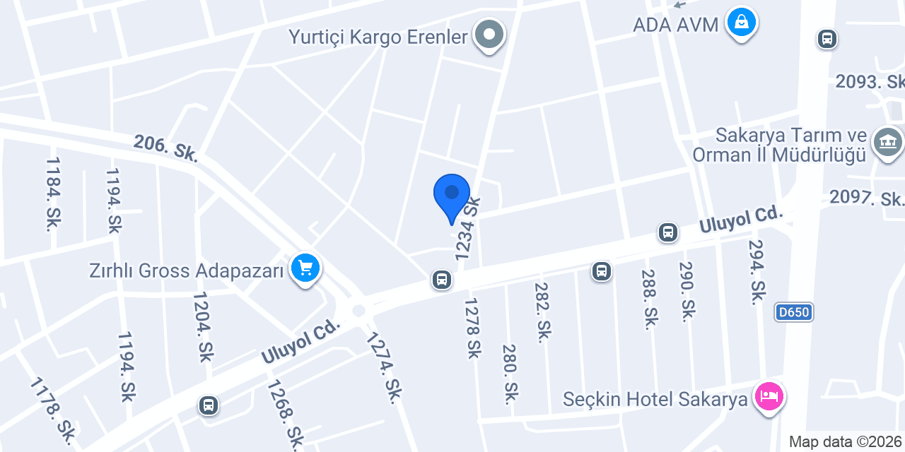 OKUYAN Sunta ve MDF konumu
