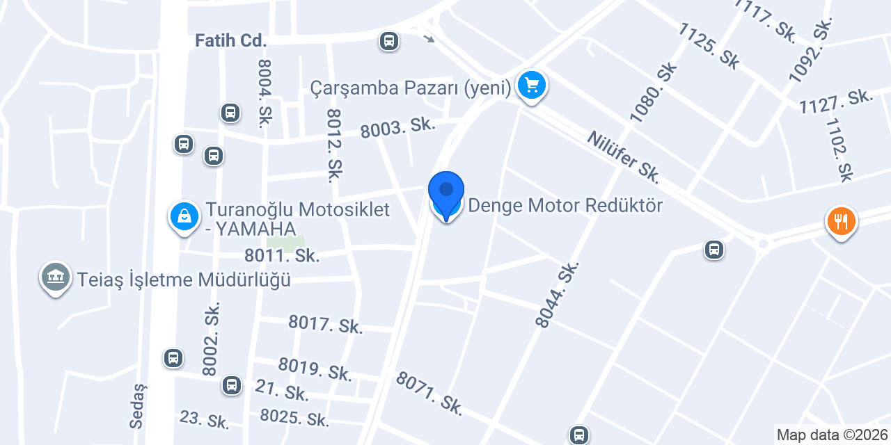 Denge Motor Redüktör konumu