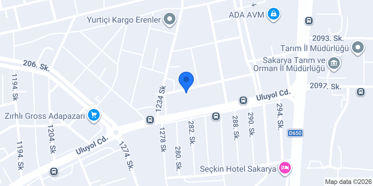 Emeksar Gıda Sakarya konumu