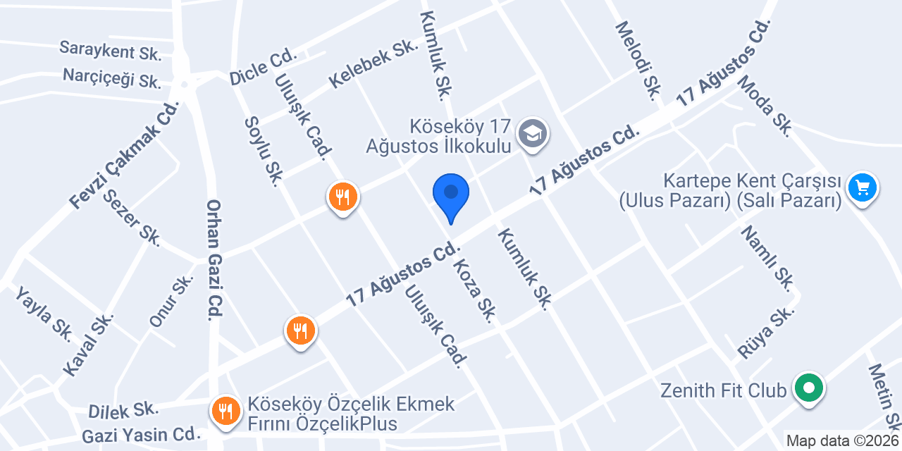 KARTEPE ECZANESİ konumu