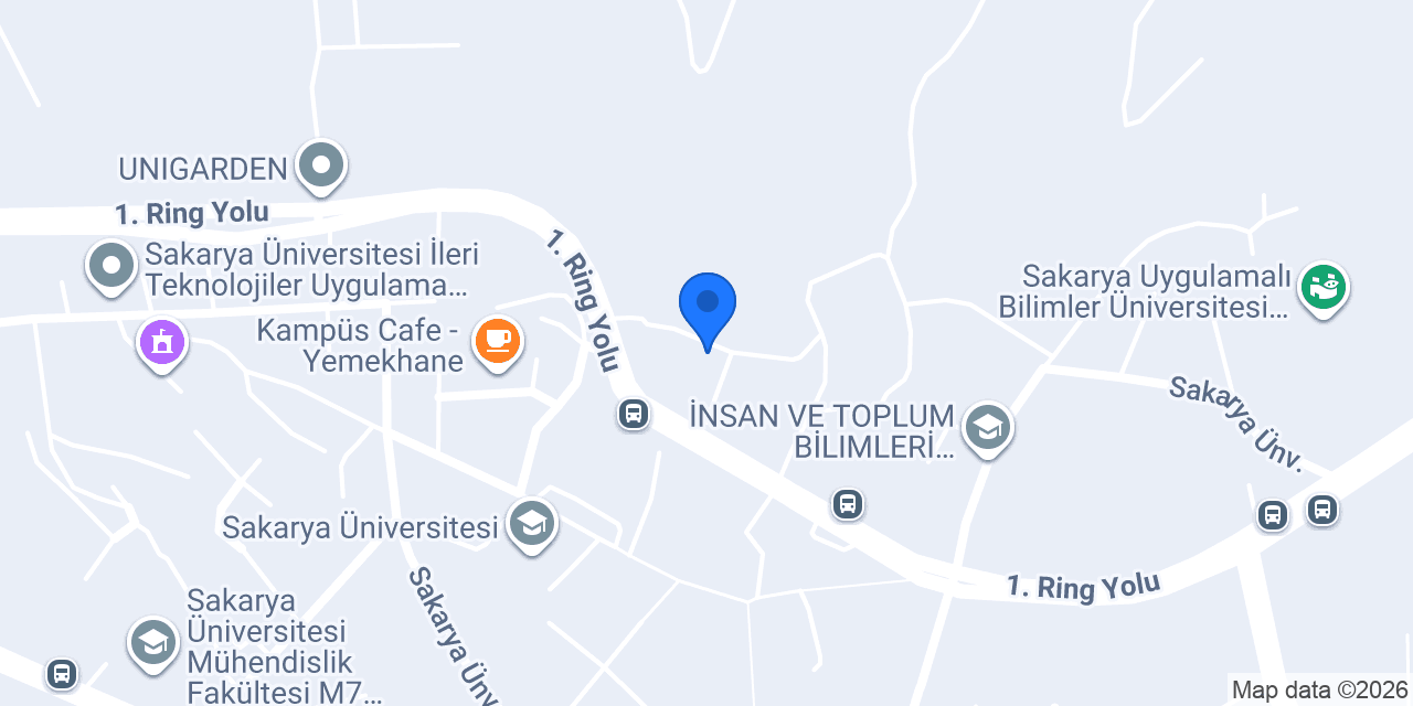 Coffy Sakarya Üniversite Kampüs konumu