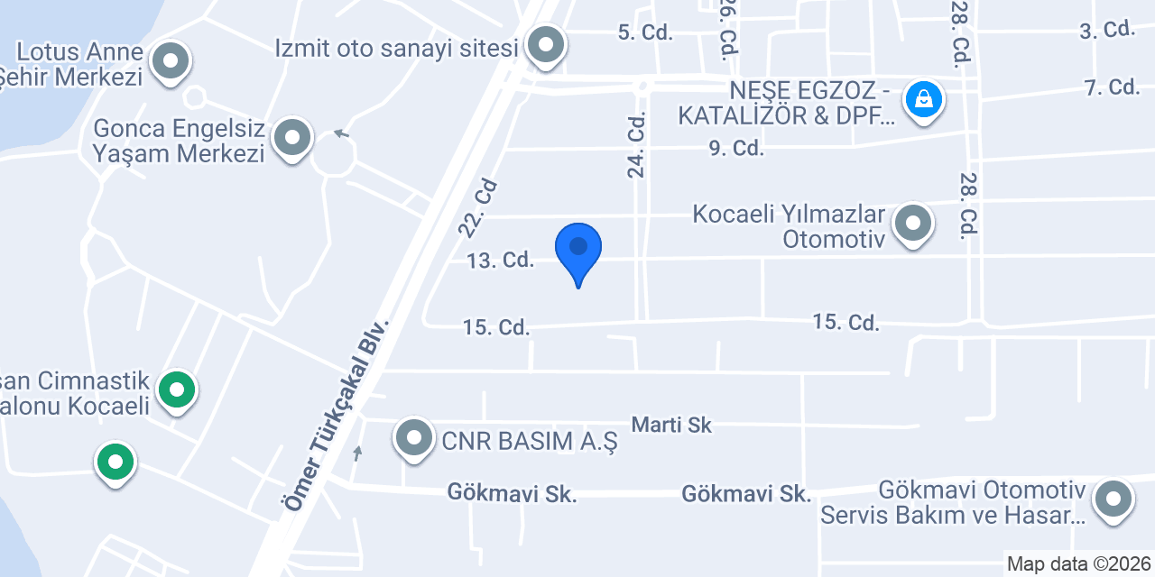 Akdeniz Oto Elektrik konumu