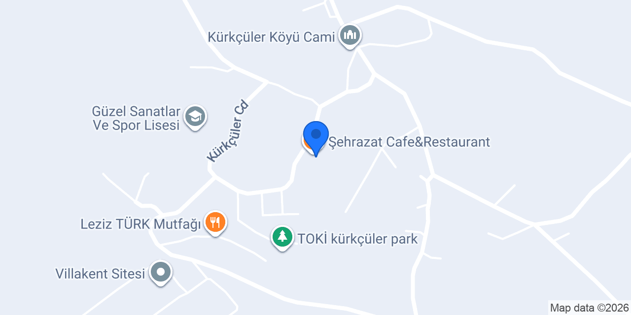 Şehrazat Cafe&Restaurant konumu