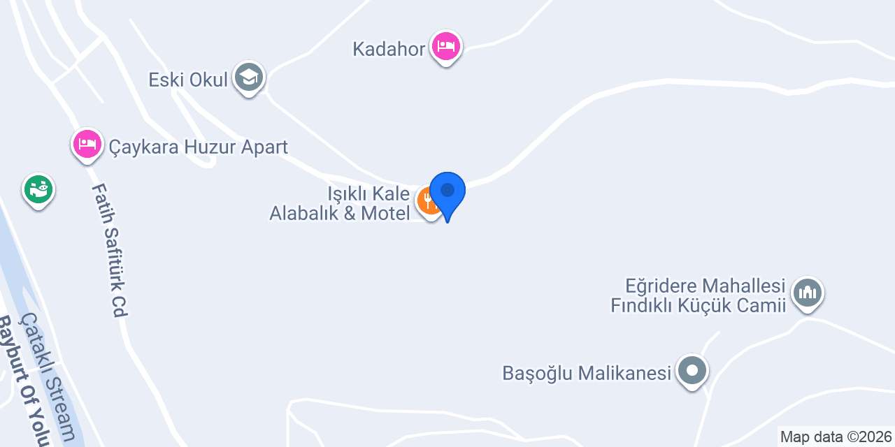 Işıklı Kale Alabalık & Motel konumu