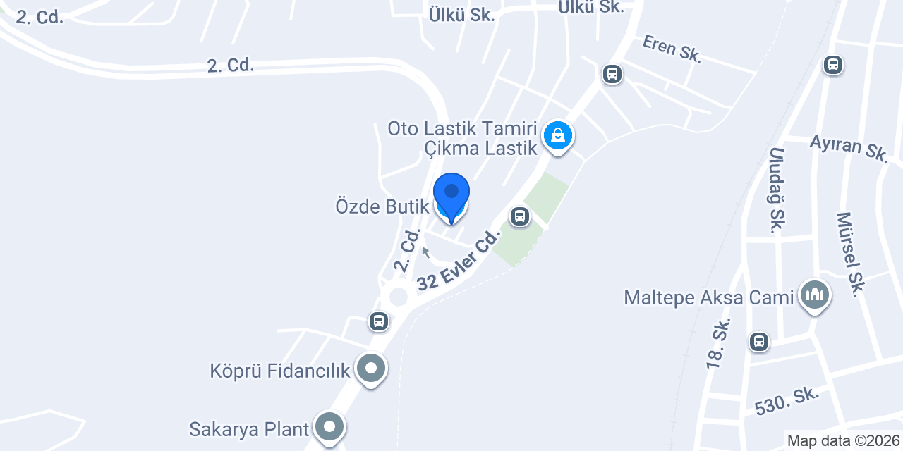 Özde Butik konumu