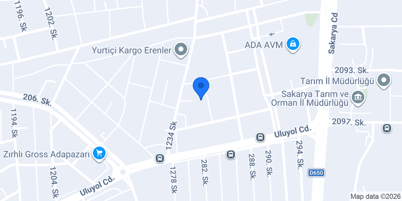 Ada Sevim Boya Kimya San. konumu