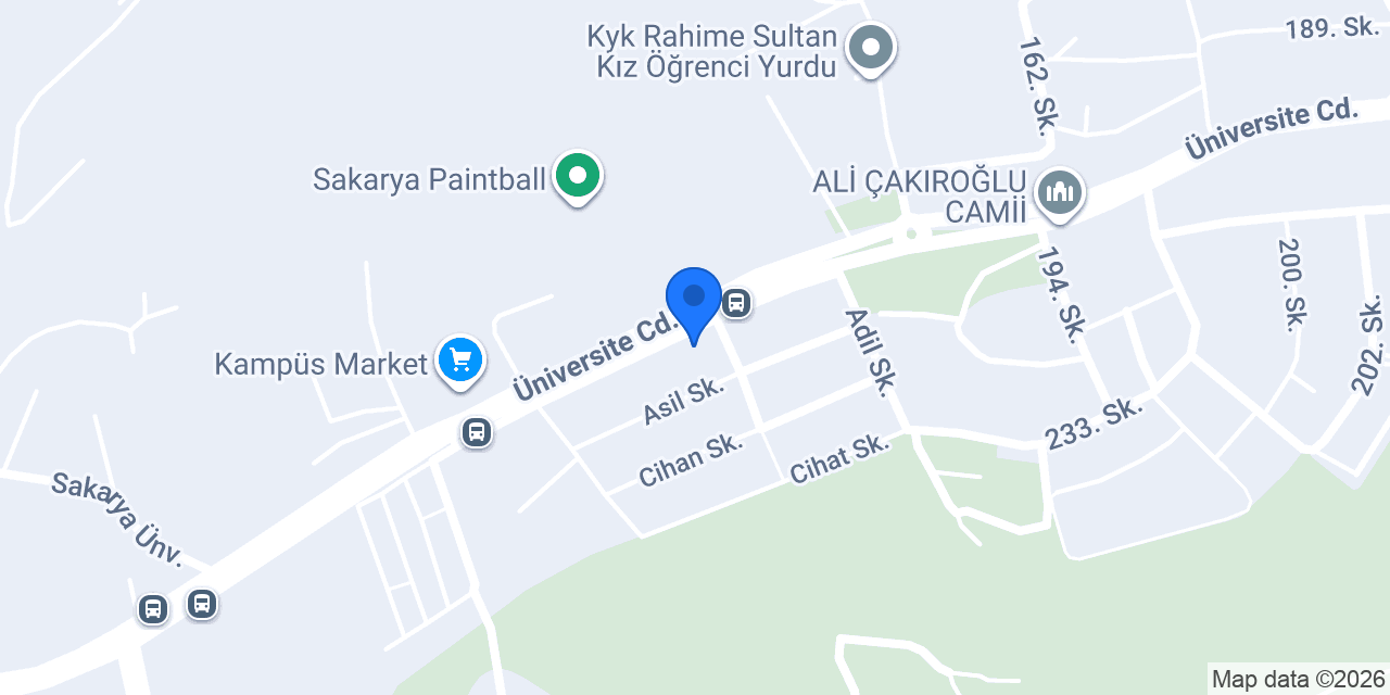 Serdivan Sakarya Üniversite taksi konumu
