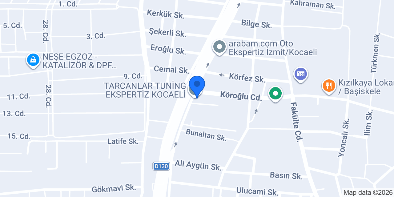 TARCANLAR TUNİNG EKSPERTİZ KOCAELİ konumu