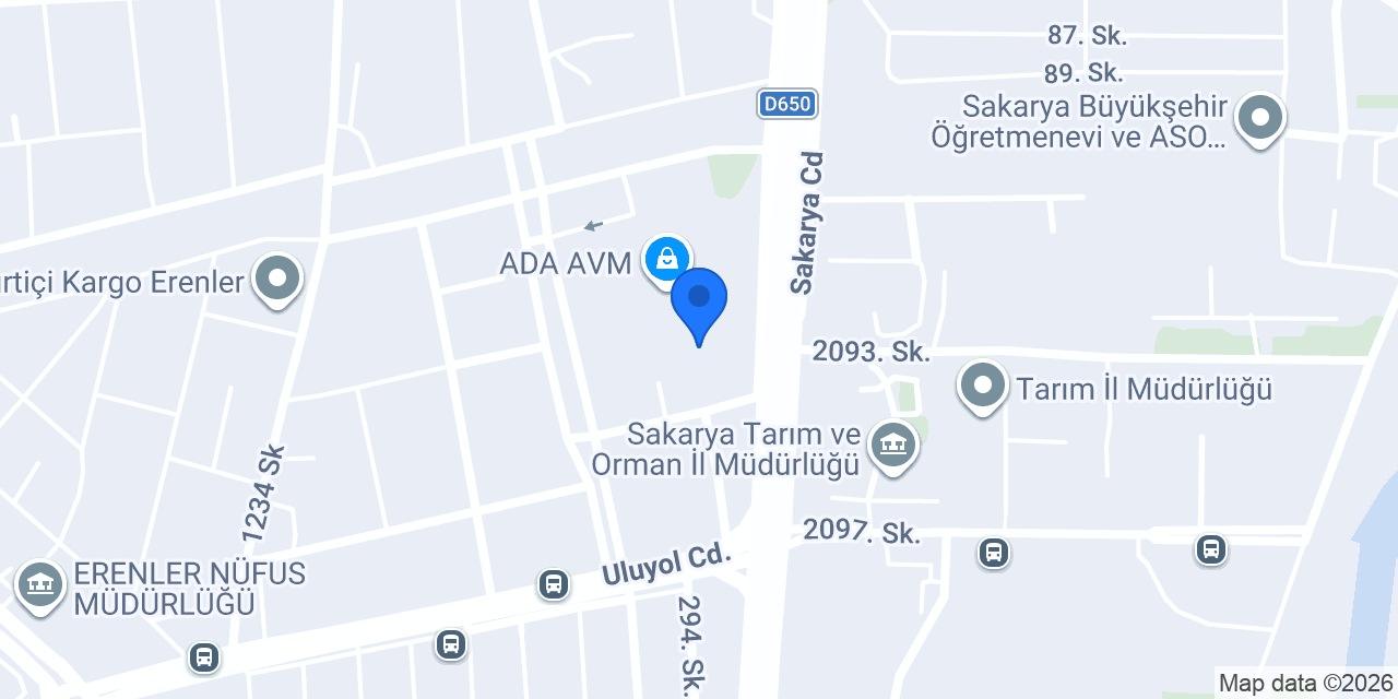 ebebek Sakarya ADA AVM konumu