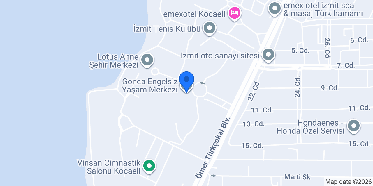 Gonca Engelsiz Yaşam Merkezi konumu