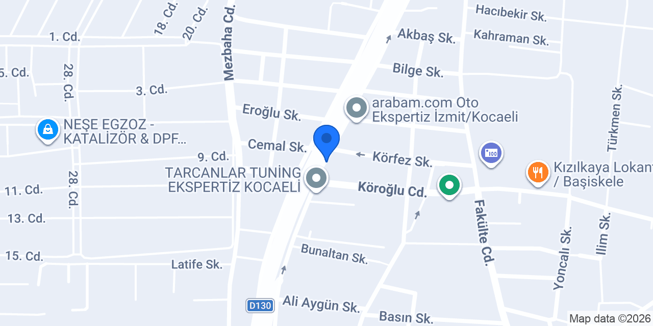 Kelebek Mobilya - Başiskele konumu