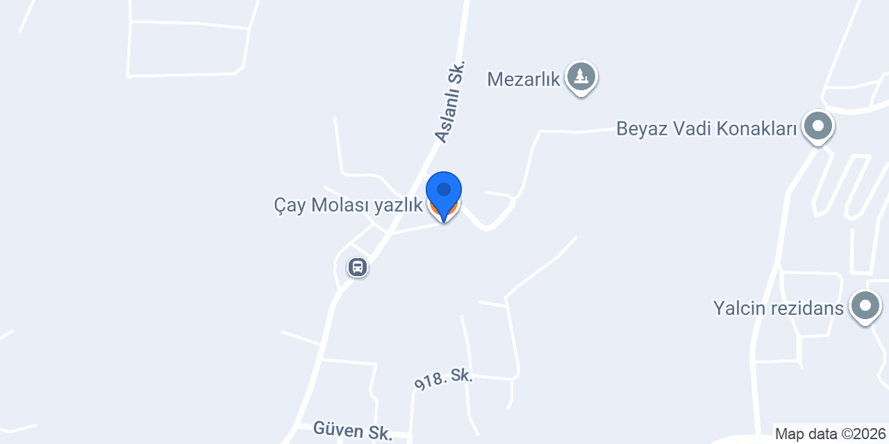 Çay Molası yazlık konumu
