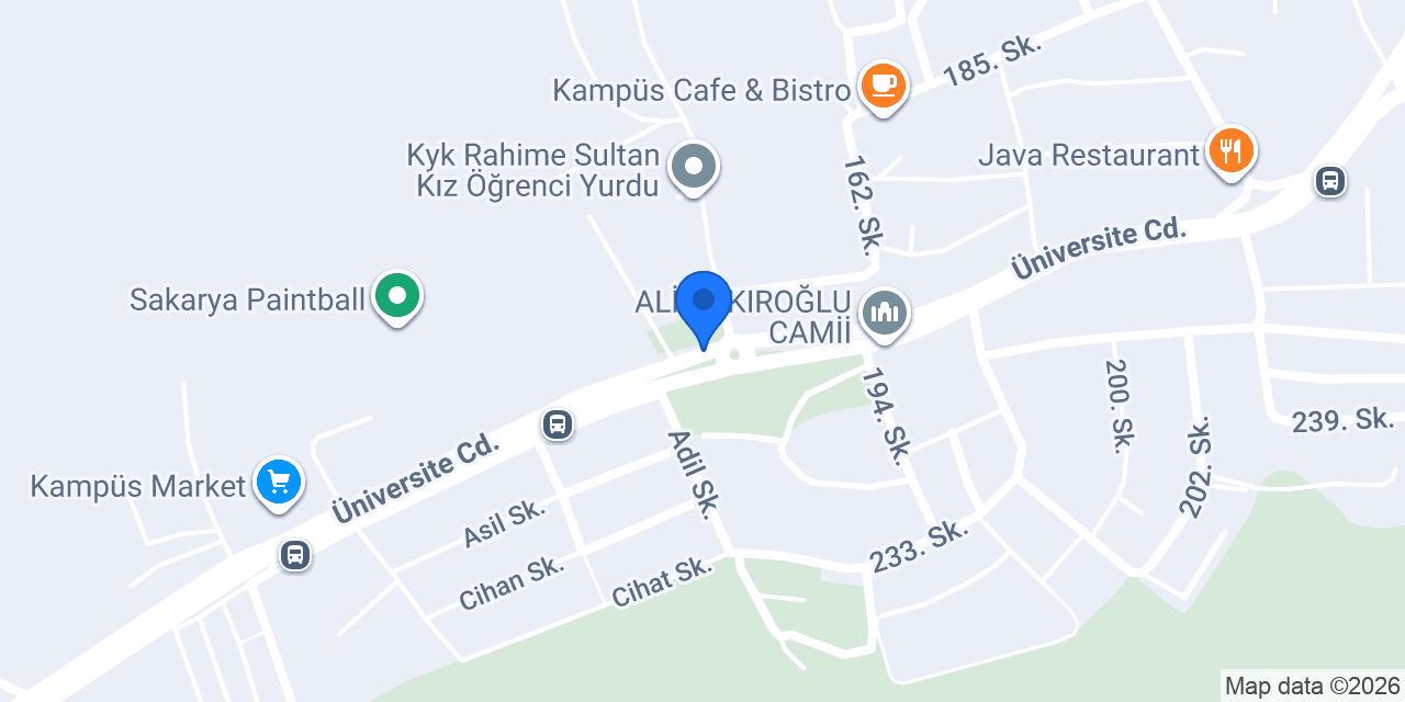 Serdivan Kampüs Taksi konumu
