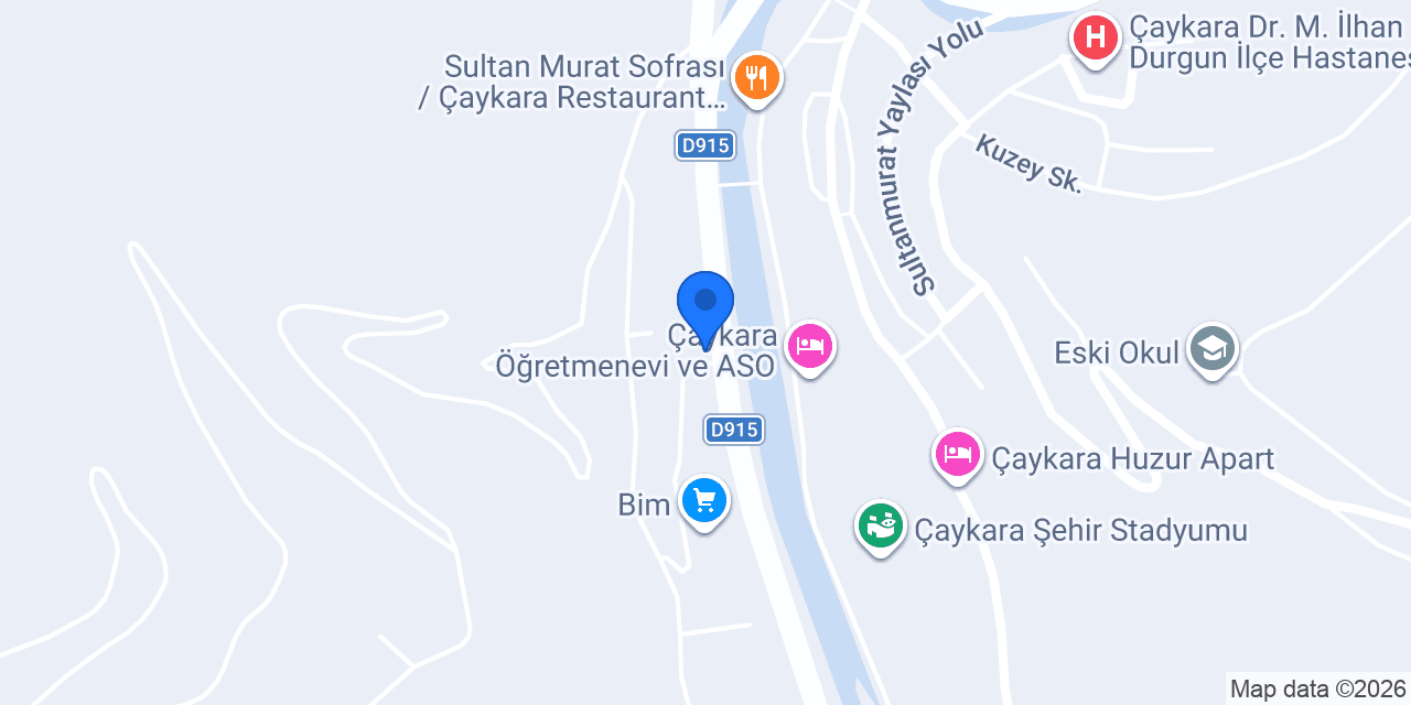 Çaykara mutlu apart konumu