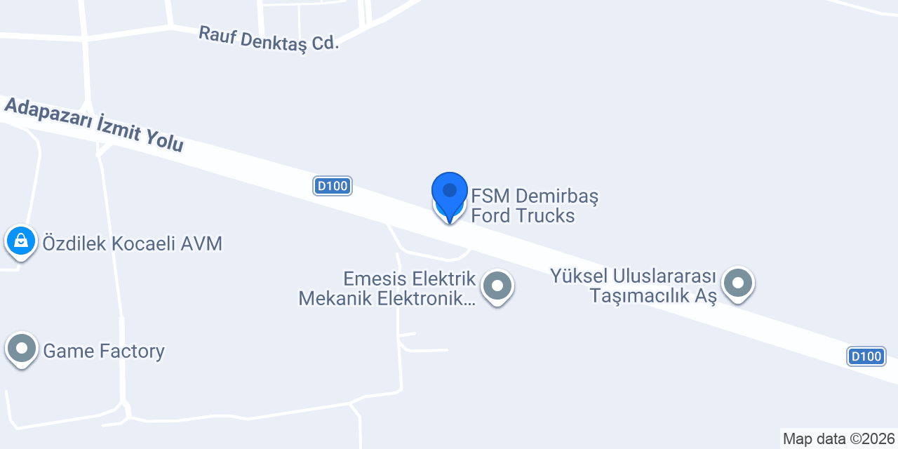 FSM Demirbaş Ford Trucks konumu
